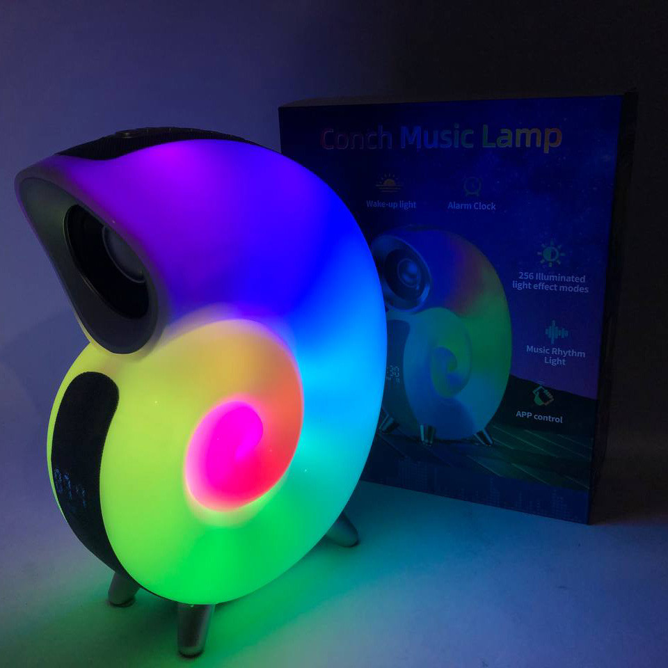 Бездротова зарядка з інтегрованим нічником, Настільна лампа з колонкою Нічник функцією будильника FW-10 Івано-Франківськ - фото 9