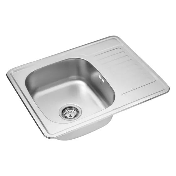 Кухонная мойка с нержавеющей стали Kroner KRP Satin - 63х50 (0.8 мм) Киев