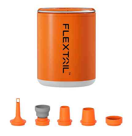 Кемпінговий насос-ліхтар Flextail Tiny Pump 2X з насадками (Помаранчевий) Вінниця