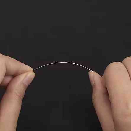 Голки для бісеру тонкі 0.45×120 мм, набір 10 шт, гнучкі металеві голки для рукоділля Київ