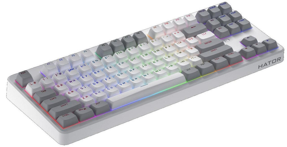 Клавіатура Hator Rockfall 3 Mecha TKL Wireless Orange White (HTK851UA) ( Білий ) Харьков - изображение 3