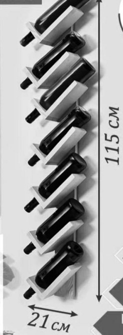 Настінна винна полиця "Хатіро 7" лофіра Миколаїв - фото 2