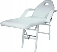 Косметологічна Кушетка Fotel Kosmetyczny Składany Leżanka Biały Przenośny Киев - изображение 1