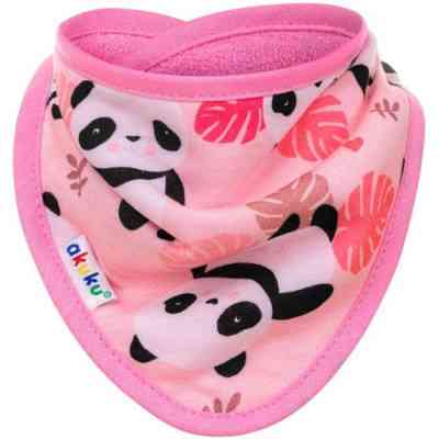 Нагрудничок Akuku бандана Панда рожевий (A1511) Вінниця