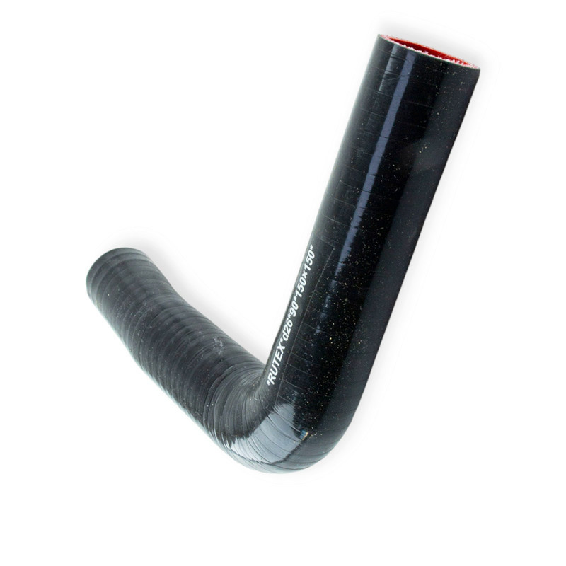 Патрубок кут d-26 L-150*150 90град. силікон універсальний Мукачево - фото 1