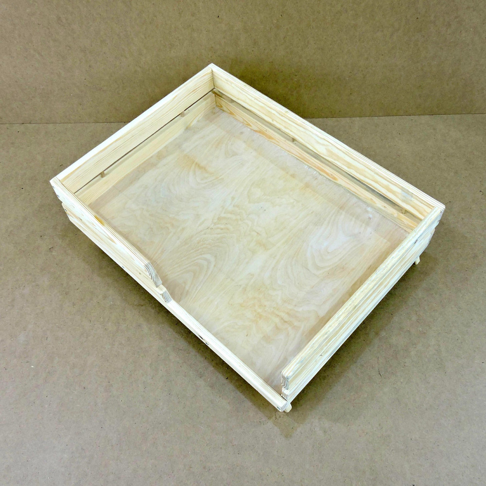 Лежак деревянный для собаки 