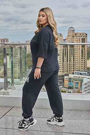 Жіночий легкий спортивний костюм із футболкою "Amante" |  Норма та батал Графіт, 42-44 Київ