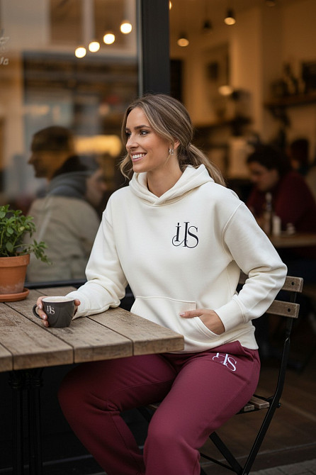 Теплый женский костюм тринитка на флисе Бордовый L-XL Харьков - изображение 1