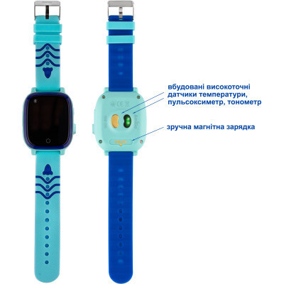 Смарт-часы Amigo GO005 4G WIFI Kids waterproof Thermometer Blue (747017) Винница - изображение 5