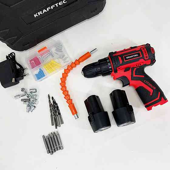 Шуруповерты аккумуляторные для работы KRAFFTEC 24V, Аккумуляторная отвертка со сменной насадкой CZ-36 Ивано-Франковск