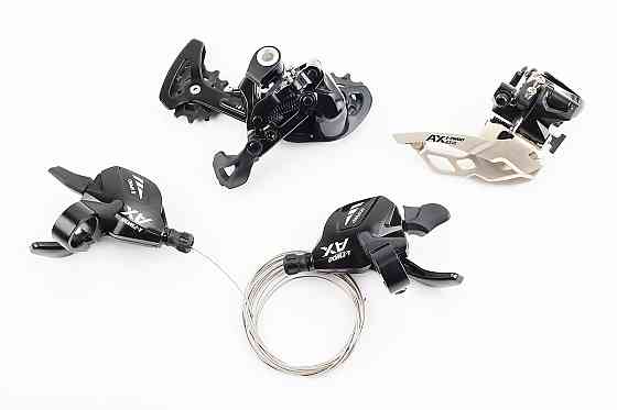 Комплект перемикання (групсет) 2x12 швидкостей, чорні AX, 4 деталі Київ