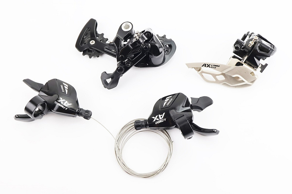 Комплект перемикання (групсет) 2x12 швидкостей, чорні AX, 4 деталі Київ - фото 1