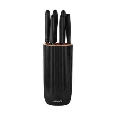 Набор ножей Ardesto Gemini 7 предметів, чорний (AR2107BL) Винница