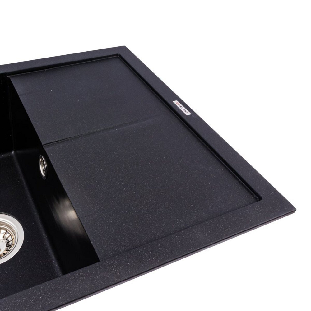 Гранітна мийка VALESO CALYPSO 7950 матова Чорний металік Коломыя - изображение 3