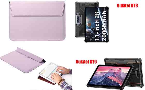 Чохол-конверт VitoCase для Oukitel RT8, Oukitel RT9, з функцією підставки для планшета Фіолетовий Київ