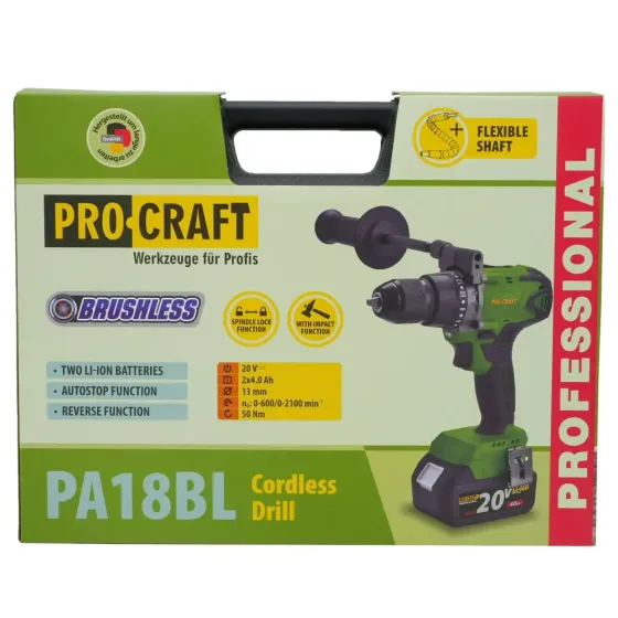 Шуруповерт Procraft PA18BL Universal Extra (2 акб) Коломыя