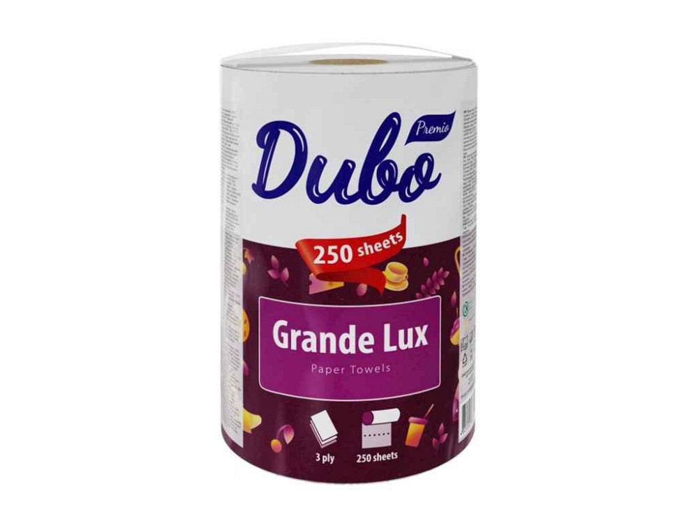 Полотенца бумажные 1рул Grande Lux 3-х слойные 250 отрывов Белые ТМ диВО Solmir Киев - изображение 1