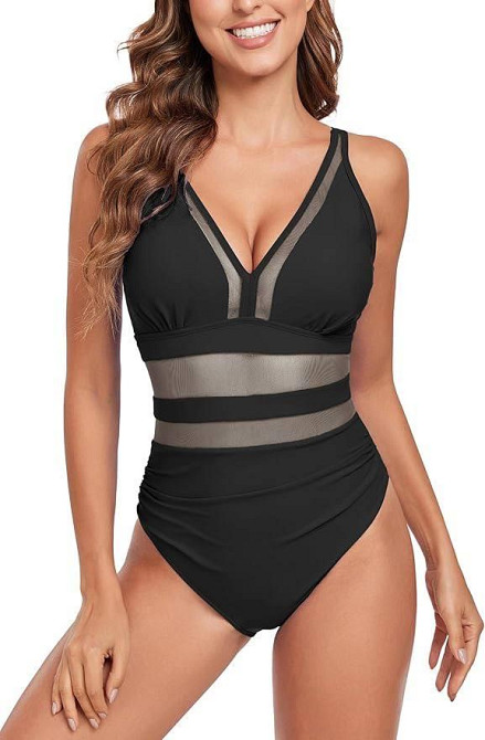 Закритий жіночий купальник із сіткою M Харків - фото 3