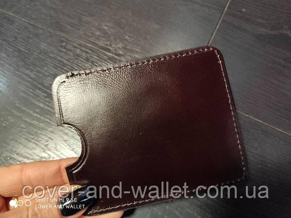 Чохол обкладинка для роздільної здатності на зброю з натуральної шкіри Коричневий Київ - фото 5