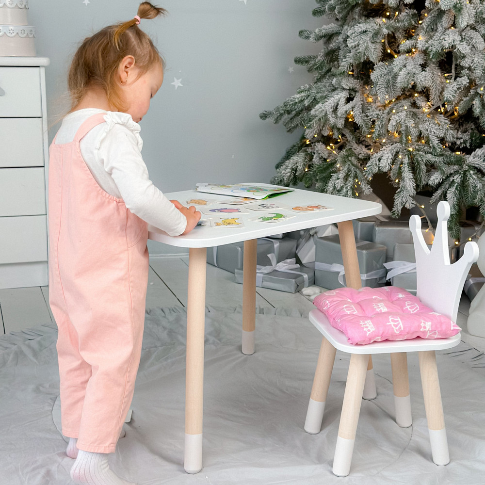 Стіл і стілець для хлопчика, білий Київ - фото 9