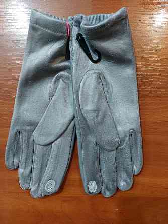 Рукавички жіночі сенсорні one size сірий Київ