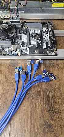 Дуже потужна майнинг ферма на 6 відеокарт (БЖ 2450W) Клевань