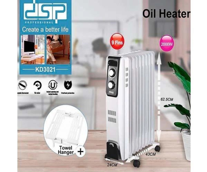 Нагрівач масляний DSP KD3021 2000 Вт до 25 м² Вінниця - фото 6