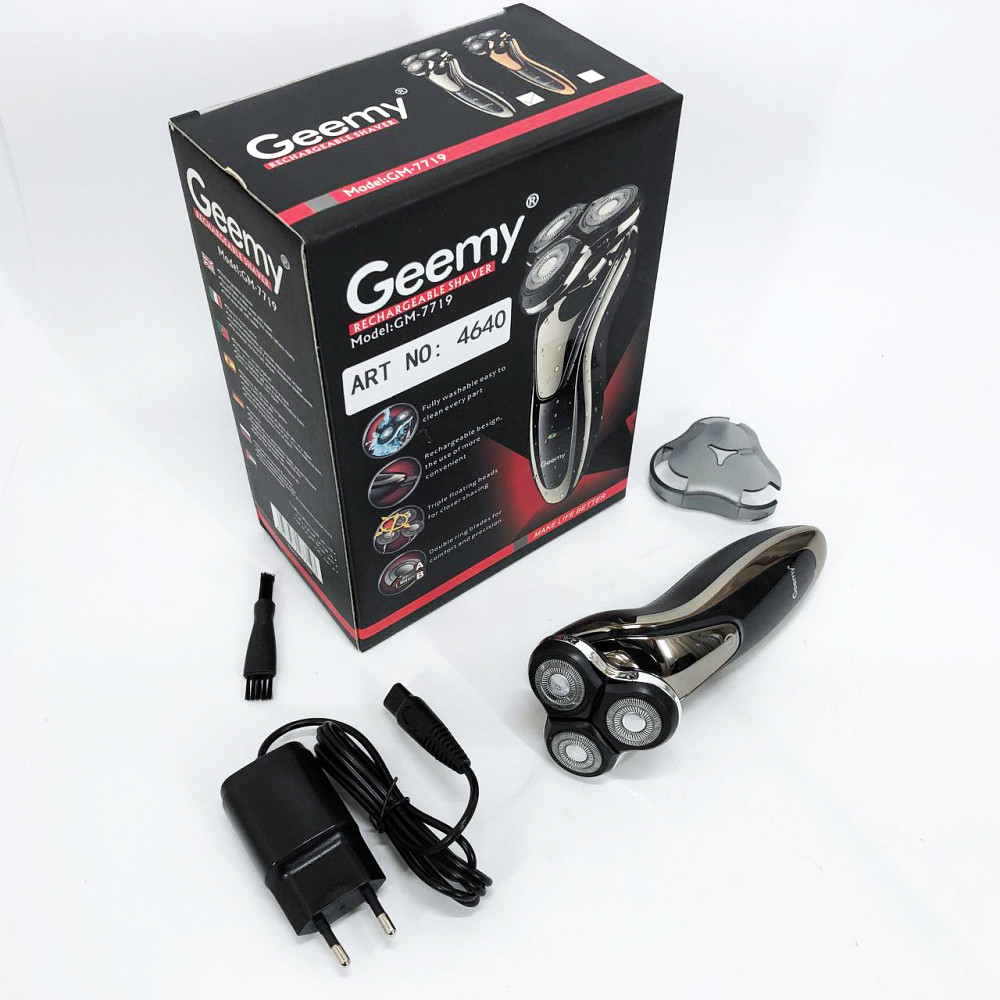 Электрическая бритва для ухода за бородой Gemei GM-7719, Компактная электробритва мужская FH-85 Львов - изображение 10