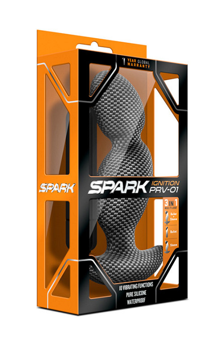 Массажер простаты с вибрацией Blush SPARK IGNITION PRV-01 CARBON FIBER Sex Aura Киев - изображение 4