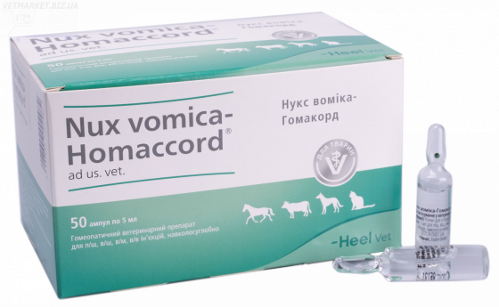 Nux vomica-Homaccord (Нукс Воміка-Гомакорд) ветеринарний) 5 мл №5, Heel (термін до 30,10,2028 р) Вінниця