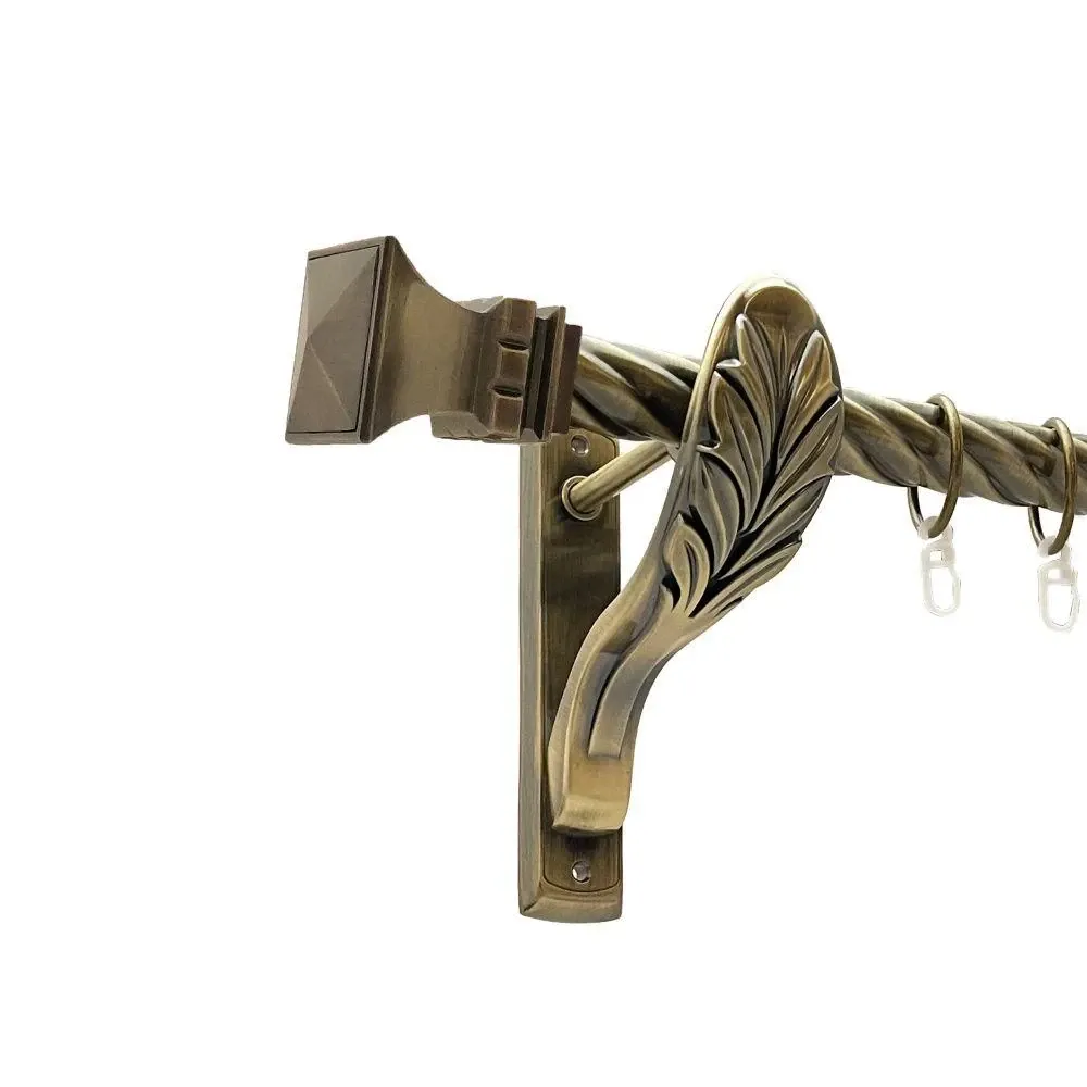 Карниз Orvit Емпорія металевий однорядний ретро скручена труба кільце металеве Антик 25 мм 240 см Львов - изображение 1