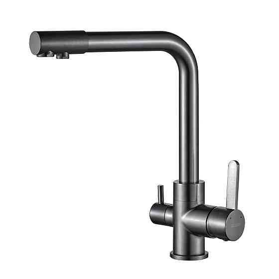 Смеситель для кухни под осмос Globus Lux LAZER GLLR-0444-11-GRAPHITE Киев