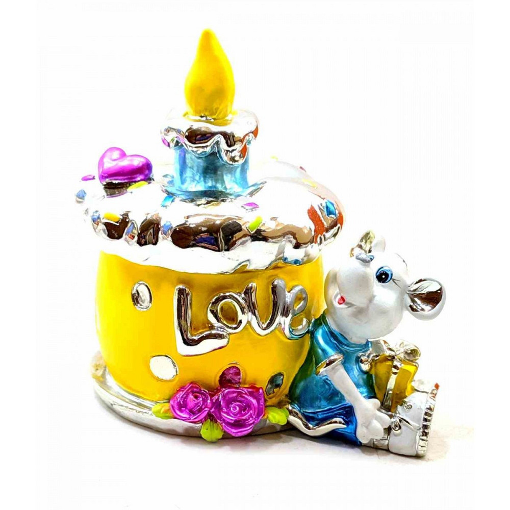 Скринька сувенір з кераміки Мишка Київ - фото 1