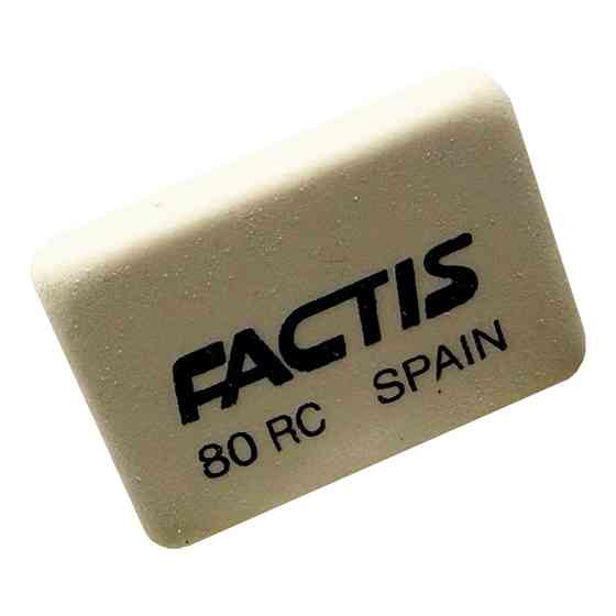 Резинка школьная прямоугольная CNF80RC, мягкая Винница