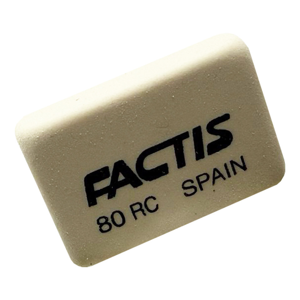 Резинка школьная прямоугольная CNF80RC, мягкая Винница - изображение 1