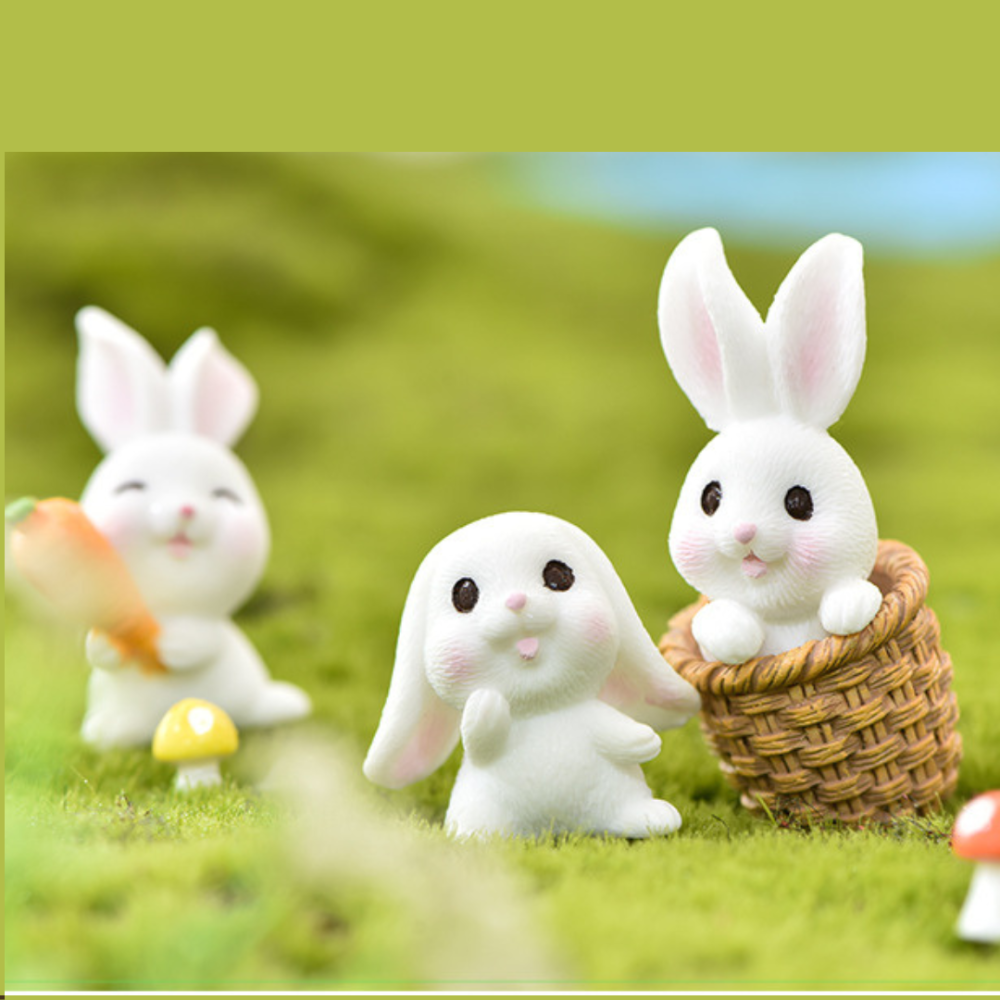 Набор миниатюрных зайчиков Морковный домик. 7 фигурок Одесса - изображение 2