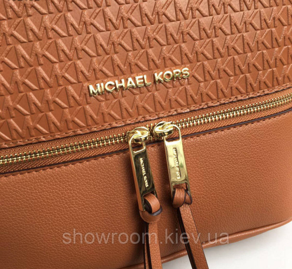 Женский рюкзак Michael Kors Rhea Zip G Brown Lux Киев - изображение 5