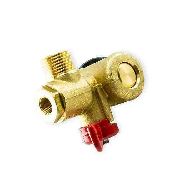 Взу з прапорцем під трубку d6 (m12x1) + адаптер латун. заглушкою, emer метан Мукачево