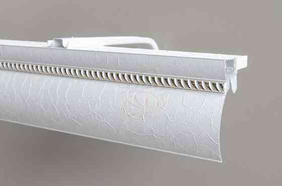 Алюмінієвий карниз БР-12 Білий креш, молдинг на вибір Бровари