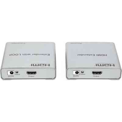 Адаптер HDMI 4K/30hz, up to 100m via CAT5E/6, loop-out (HDES12-LOOP) PowerPlant (CA912964) Вінниця
