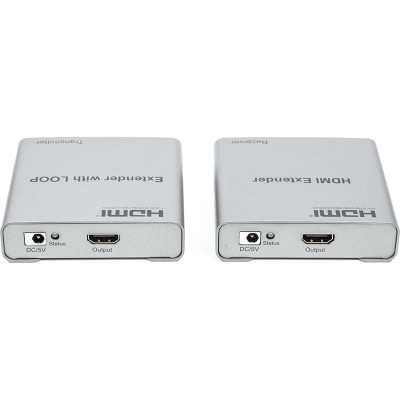 Адаптер HDMI 4K/30hz, up to 100m via CAT5E/6, loop-out (HDES12-LOOP) PowerPlant (CA912964) Вінниця - фото 3