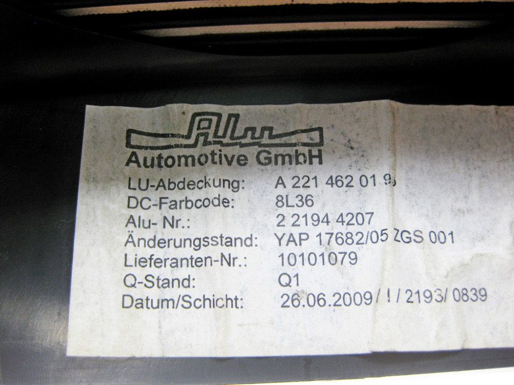 Mercedes-Benz  A2214620195 8L36 Жалюзі - шторка рульової колонки бежева S-Class W221 CL C216 Одеса - фото 8