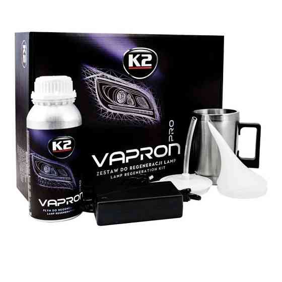 Набір для безконтактного полірування фар K2 Vapron (чайник, рідина, маска) Харків