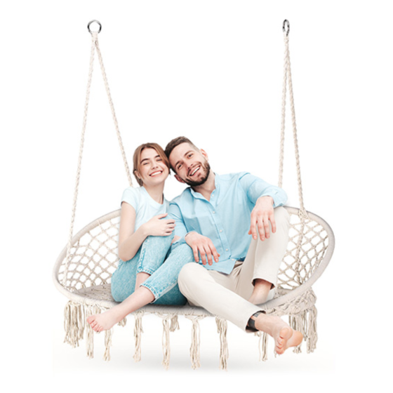 Садова гойдалка Boho Outtec бежевий Київ