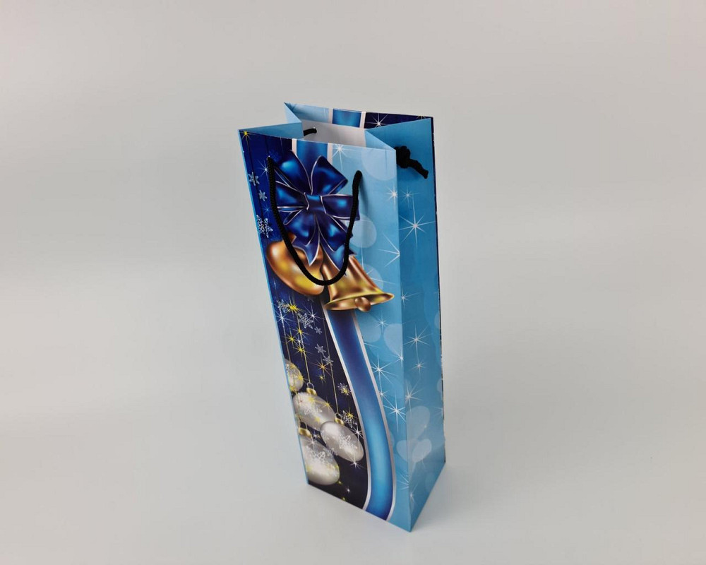 Пакет новогодний  бумажный под  бутылки-007 (12 шт) Харьков - изображение 2