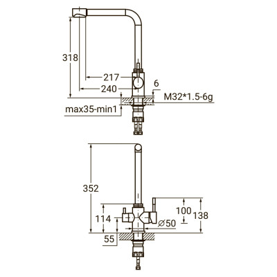 Змішувач AQUATICA KT-4B770P Вінниця - фото 6