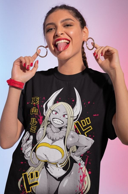 Футболка чоловіча з аніме принтом Моя геройська академія оверсайз (S/M/L) Чорний AnimeJ0997 Дніпро - фото 4