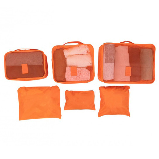 Набір дорожніх органайзерів 6 шт. CD-677 Колір: оранжевий Київ - фото 4