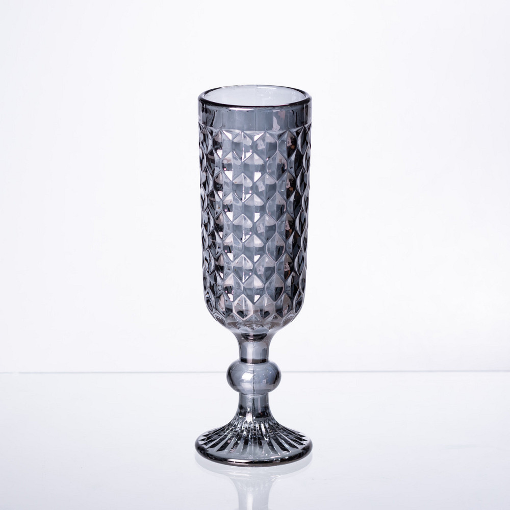 Yiwu Набір келихів для шампанського 6 штук по 160 (мл) Сірий HP-19-115 Коломия - фото 3