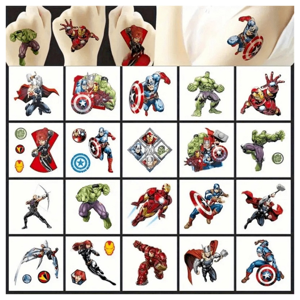 Набор временных татуировок 